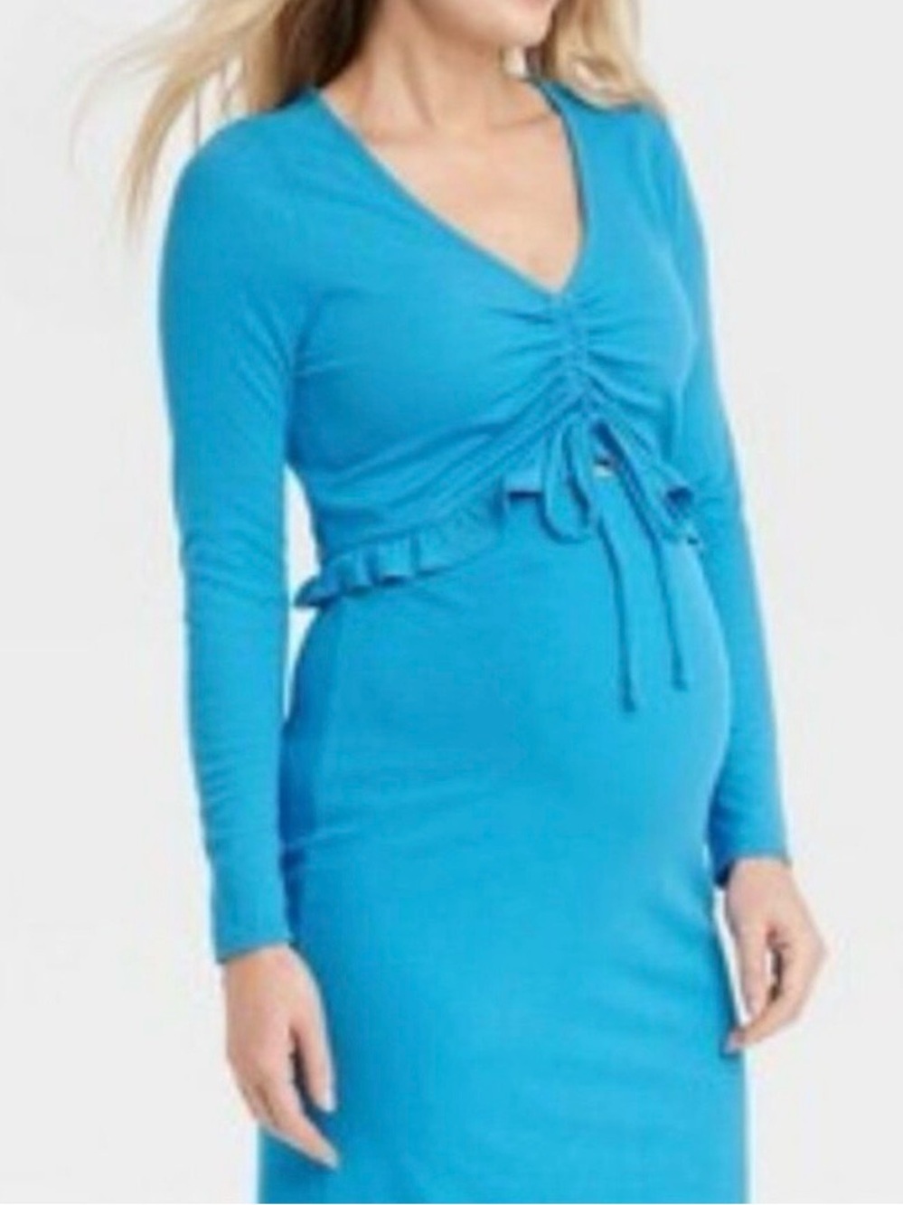 Isabel Maternity by Ingrid & Isabel Turquoise Blue Knit Skirt & Top Set